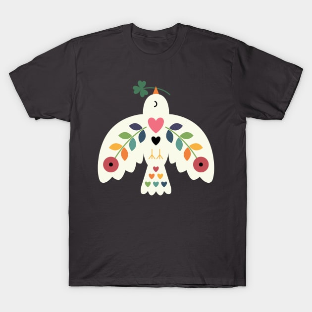 Luck Peace Love T-Shirt by AndyWestface